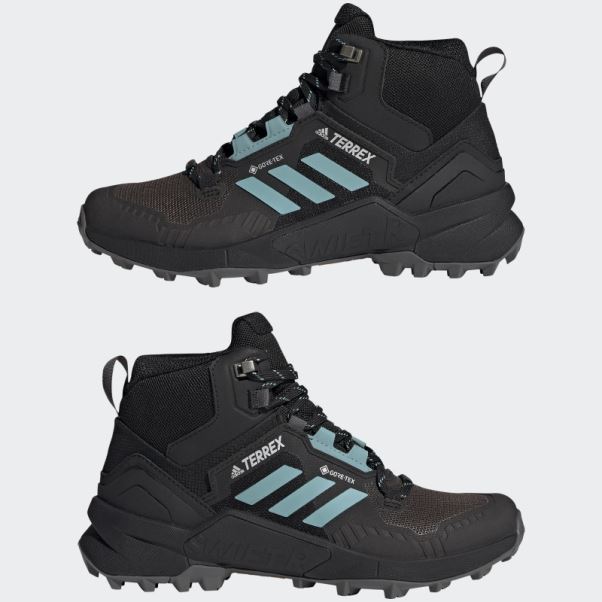 Chaussures De Randonnée Terrex Swift R3 Mid Gore-tex Adidas Noir