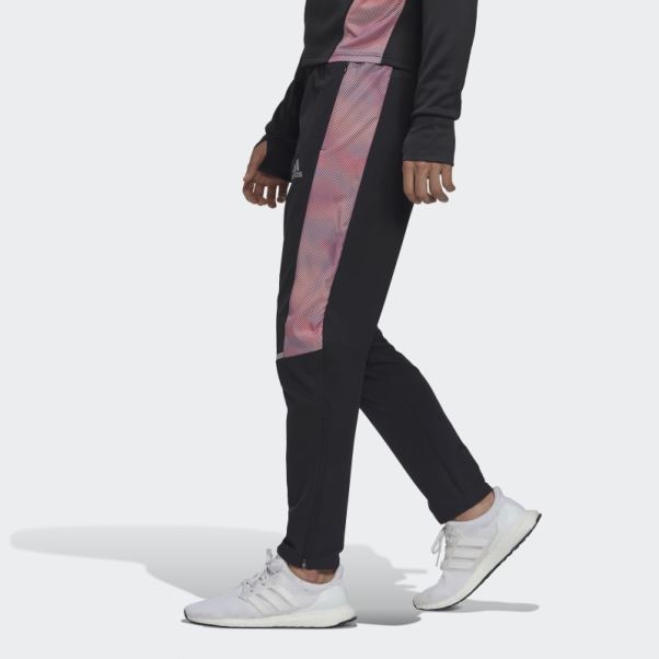 Posséder Le Pantalon De Jogging Colorblock Run Adidas Noir