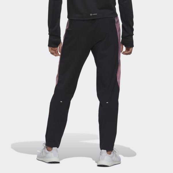 Posséder Le Pantalon De Jogging Colorblock Run Adidas Noir
