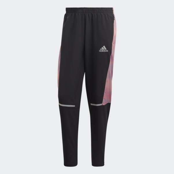 Posséder Le Pantalon De Jogging Colorblock Run Adidas Noir