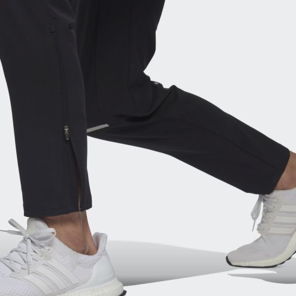 Posséder Le Pantalon De Jogging Colorblock Run Adidas Noir
