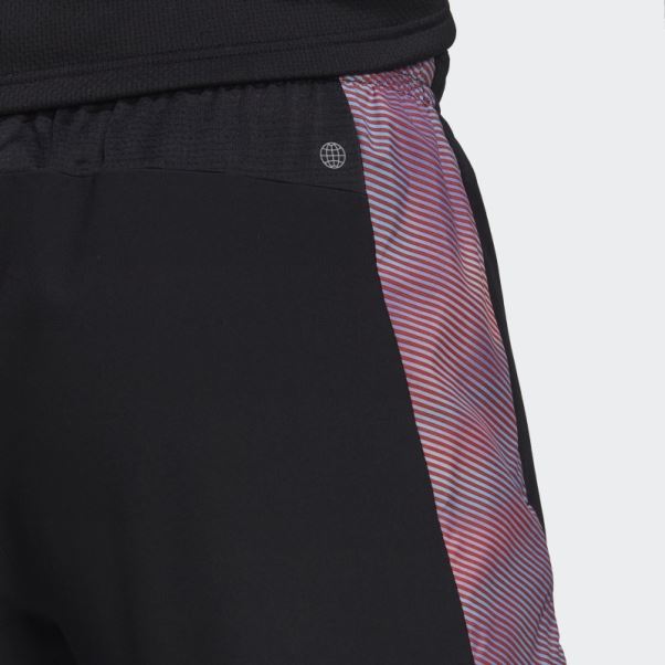 Posséder Le Pantalon De Jogging Colorblock Run Adidas Noir
