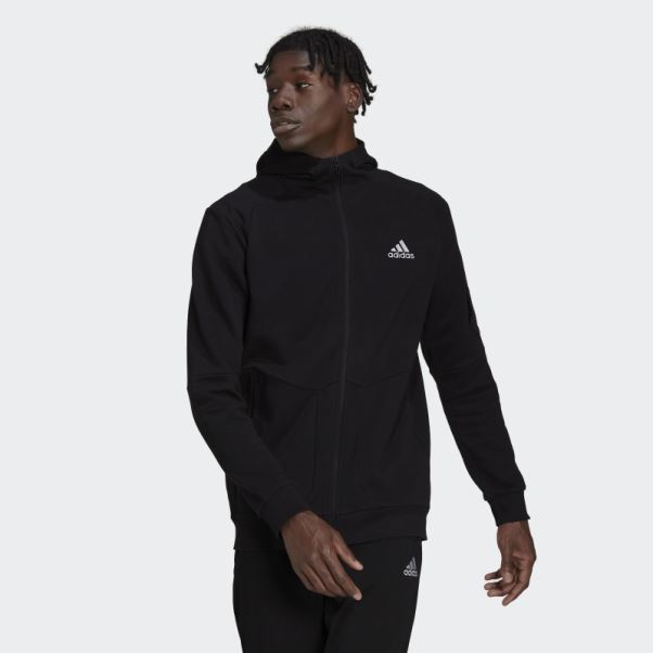 Adidas Sweat à Capuche Zippé Essentials4gameday Noir