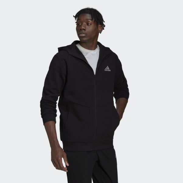 Adidas Sweat à Capuche Zippé Essentials4gameday Noir