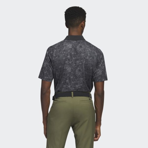 Polo De Golf Noir Imprimé Ultimate365 Tour Adidas