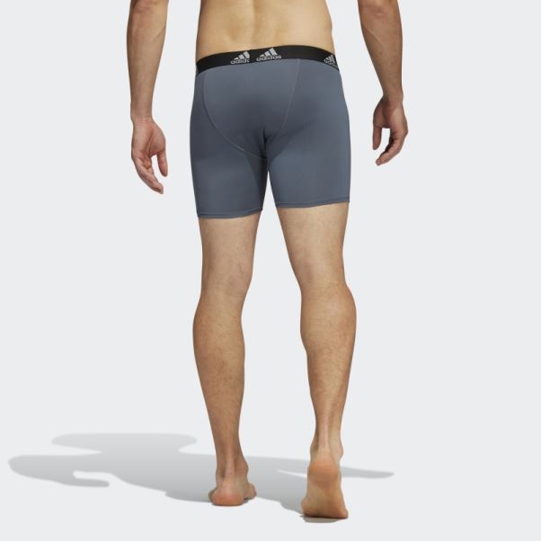 Pack De Trois Boxers Performance (grand Et Grand) Gris Moyen Adidas