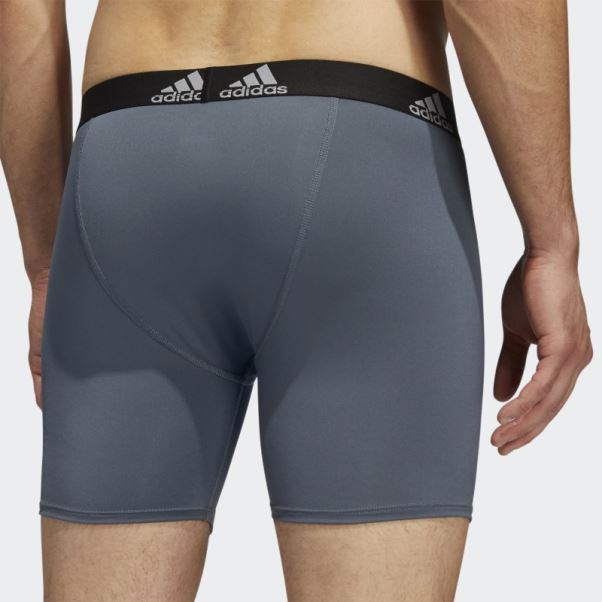 Pack De Trois Boxers Performance (grand Et Grand) Gris Moyen Adidas