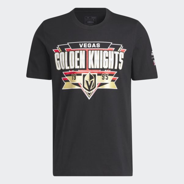 Tee Shirt Meneur De Jeu Adidas Golden Knights Nhl-lvs-5vd