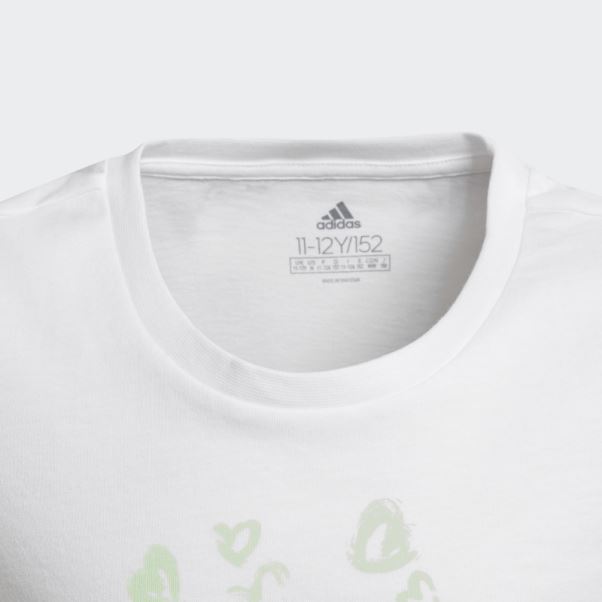 Adidas T-shirt Graphique Blanc Chaud