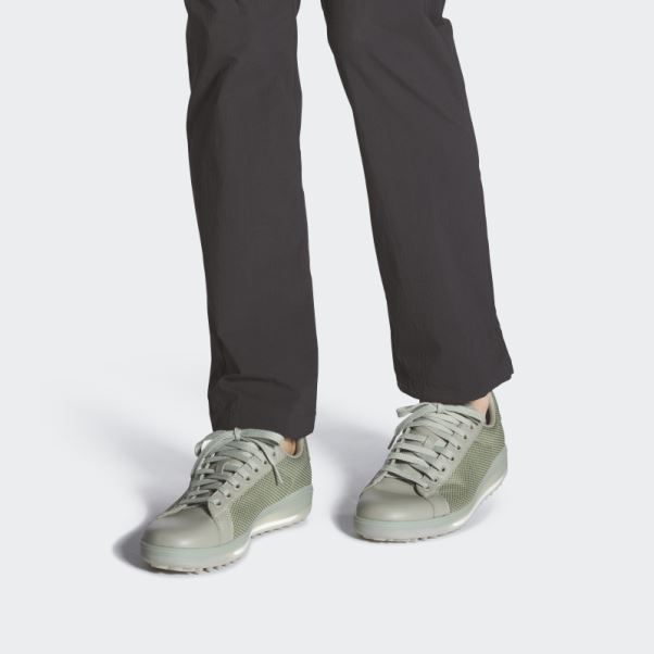 Chaussures De Golf Adidas Go-to Spikeless 1 Galets Argentés