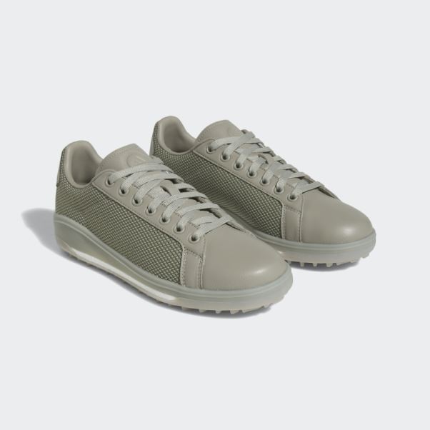 Chaussures De Golf Adidas Go-to Spikeless 1 Galets Argentés