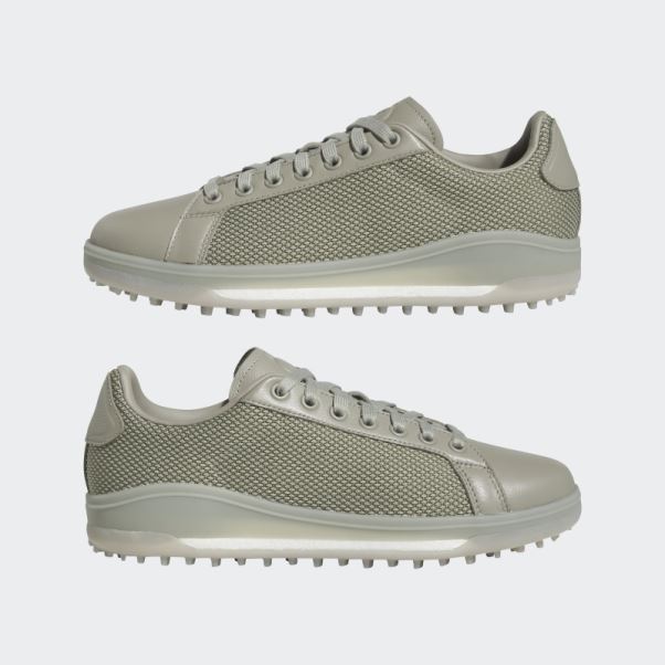Chaussures De Golf Adidas Go-to Spikeless 1 Galets Argentés