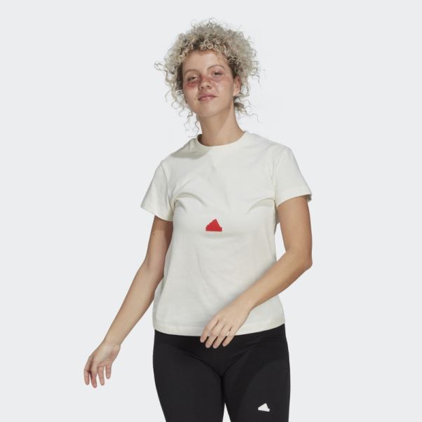 T-shirt Adidas Blanc