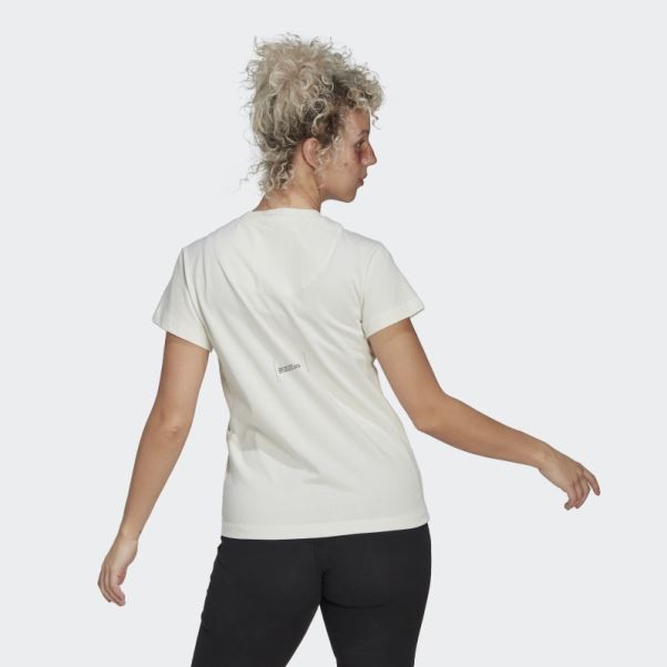 T-shirt Adidas Blanc