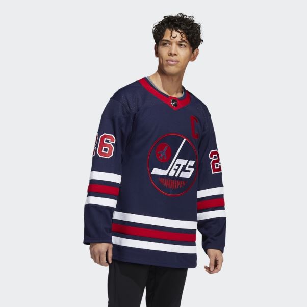 Maillot 09 Ccm-sld Jets Wheeler Third Authentique Bleu Marine Adidas