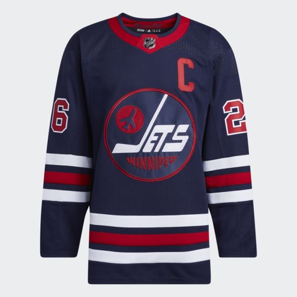 Maillot 09 Ccm-sld Jets Wheeler Third Authentique Bleu Marine Adidas