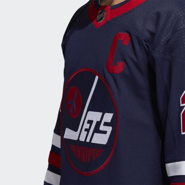 Maillot 09 Ccm-sld Jets Wheeler Third Authentique Bleu Marine Adidas
