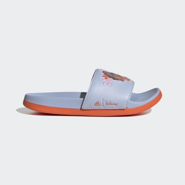 Bleu Aube Chaud Adidas X Disney Adilette Confort Moana Diapositives