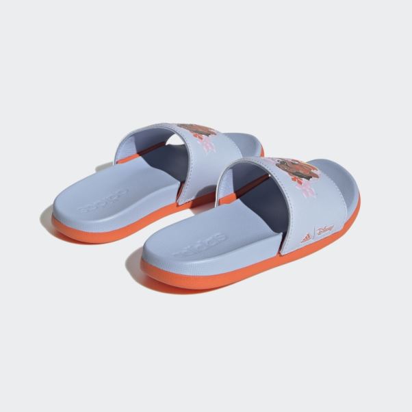 Bleu Aube Chaud Adidas X Disney Adilette Confort Moana Diapositives