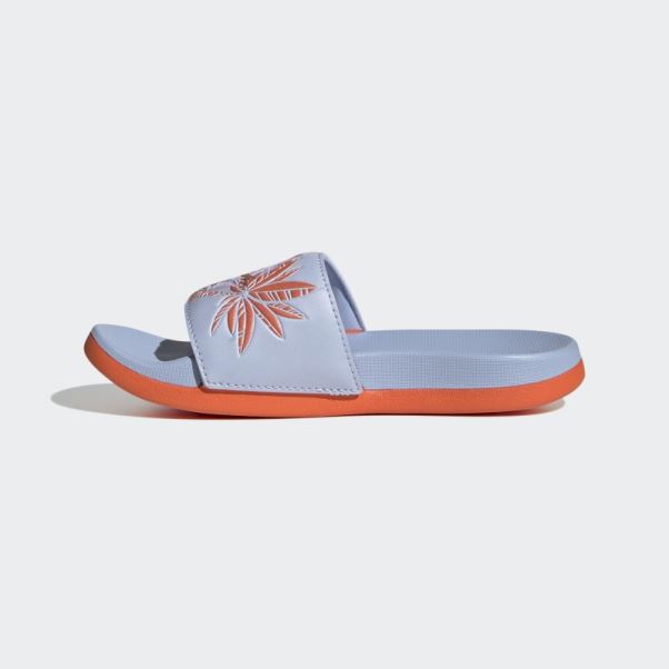 Bleu Aube Chaud Adidas X Disney Adilette Confort Moana Diapositives