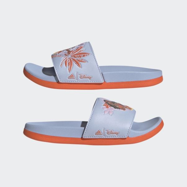 Bleu Aube Chaud Adidas X Disney Adilette Confort Moana Diapositives
