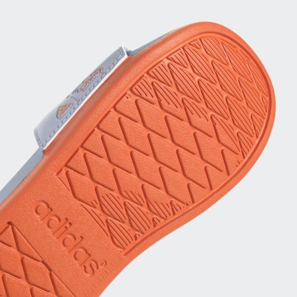 Bleu Aube Chaud Adidas X Disney Adilette Confort Moana Diapositives