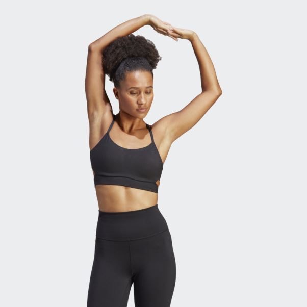 Soutien-gorge Long Adidas Yoga Studio Light-support Noir