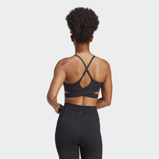 Soutien-gorge Long Adidas Yoga Studio Light-support Noir