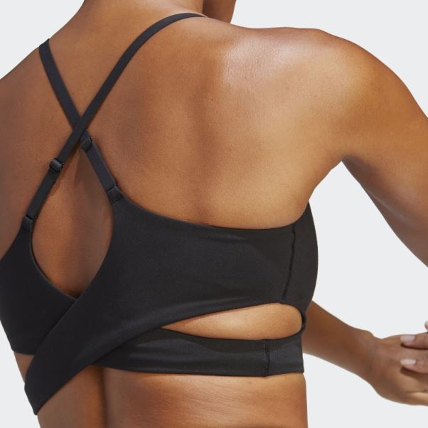 Soutien-gorge Long Adidas Yoga Studio Light-support Noir