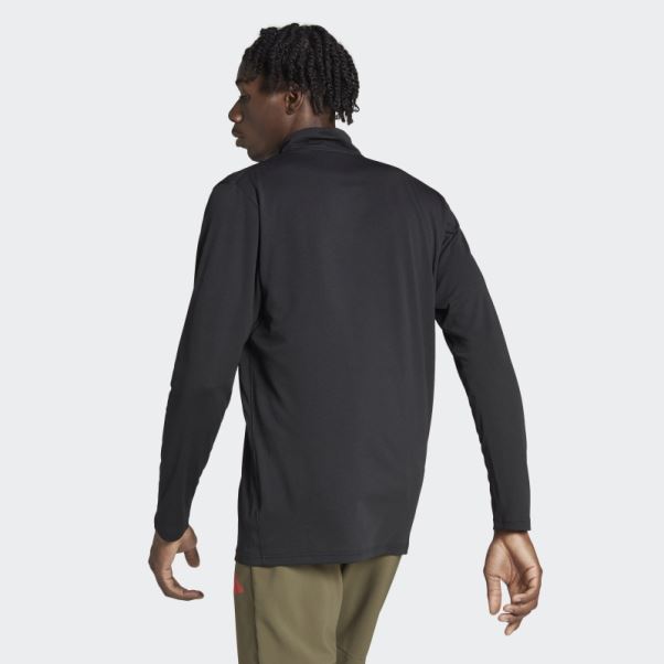Train Essentials Entraînement Saisonnier 1/4-zip T-shirt à Manches Longues Adidas Noir