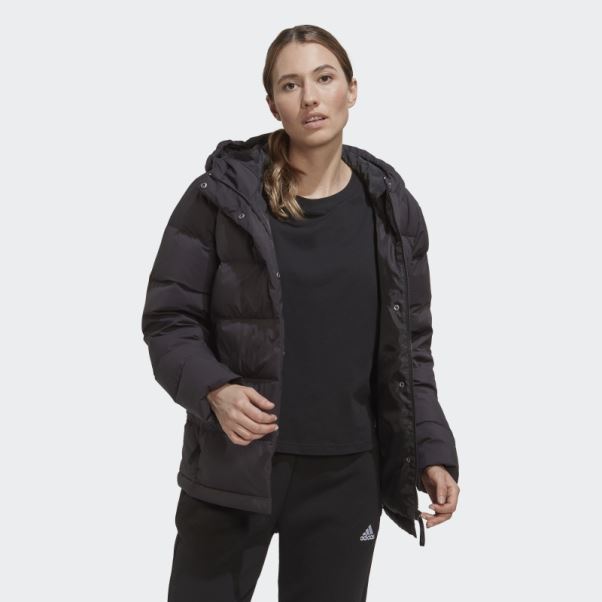 Doudoune à Capuche Adidas Helionic Noir