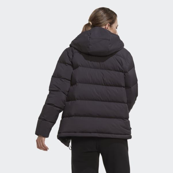 Doudoune à Capuche Adidas Helionic Noir