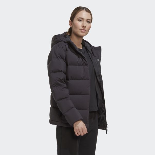 Doudoune à Capuche Adidas Helionic Noir