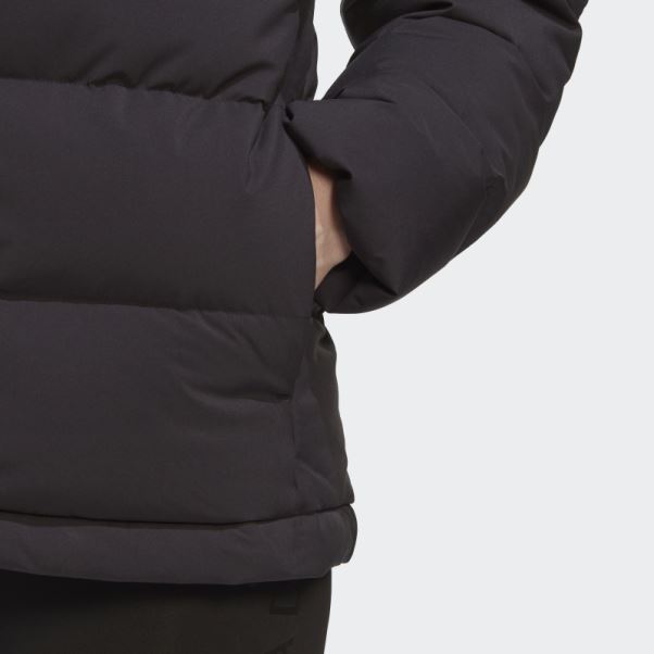 Doudoune à Capuche Adidas Helionic Noir