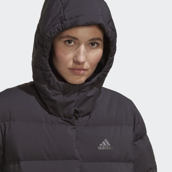 Doudoune à Capuche Adidas Helionic Noir