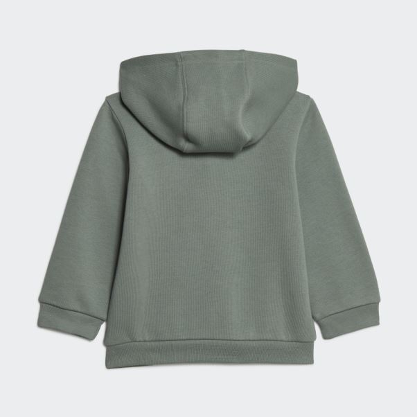 Adicolor Sweat à Capuche Ensemble Adidas Argent Vert