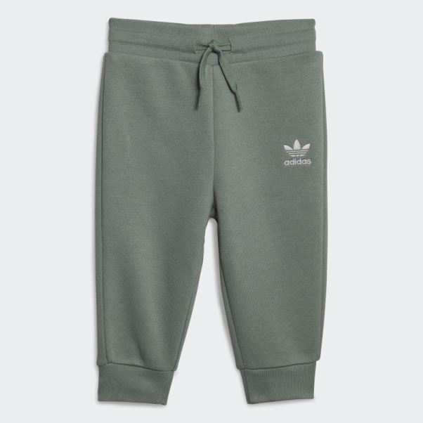 Adicolor Sweat à Capuche Ensemble Adidas Argent Vert