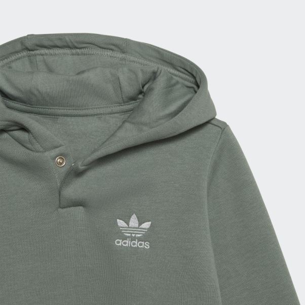 Adicolor Sweat à Capuche Ensemble Adidas Argent Vert