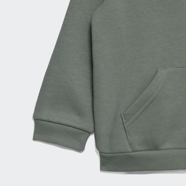 Adicolor Sweat à Capuche Ensemble Adidas Argent Vert