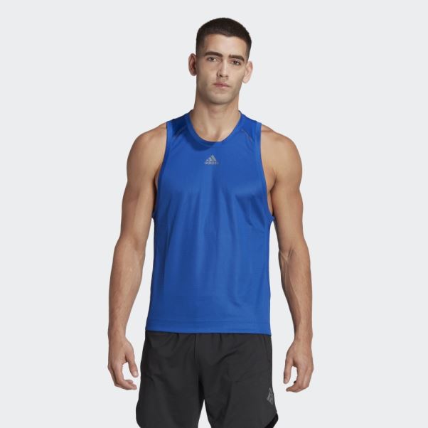 Débardeur D'entraînement Hiit Spin Bleu Royal Adidas
