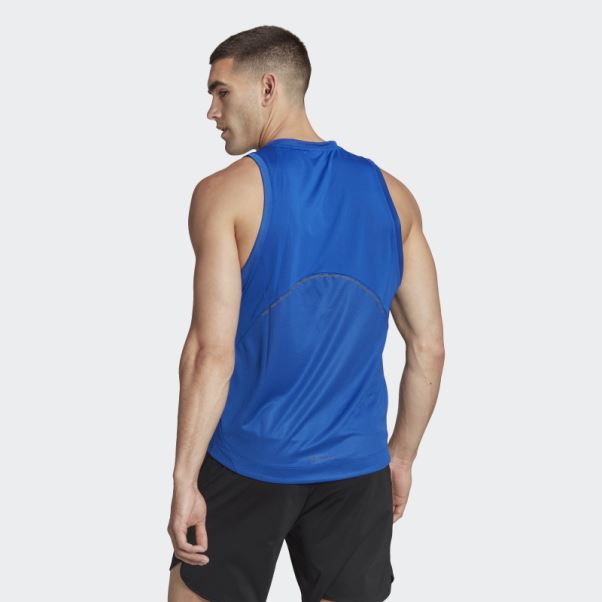 Débardeur D'entraînement Hiit Spin Bleu Royal Adidas