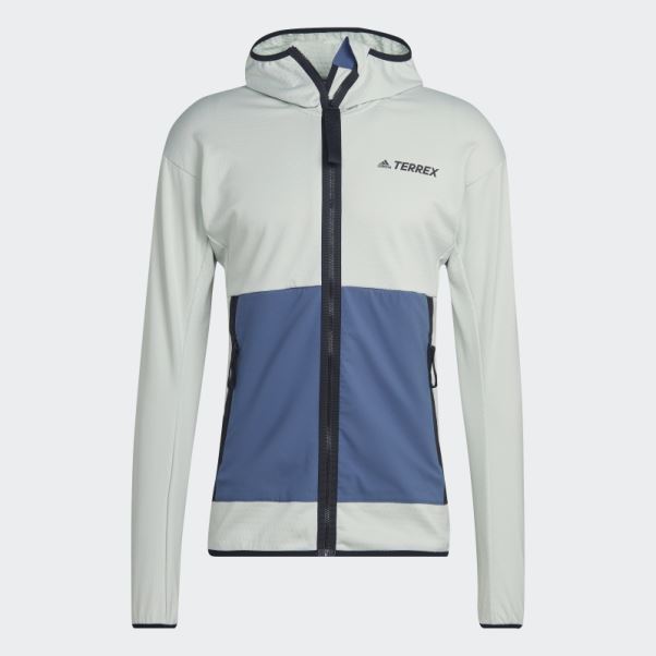 Veste De Randonnée à Capuche Terrex Tech Flooce Light Adidas Vert