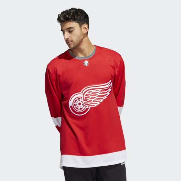 Maillot Red Wings Domicile Authentique Rouge Adidas