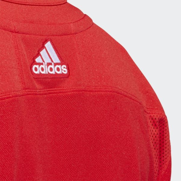 Maillot Red Wings Domicile Authentique Rouge Adidas