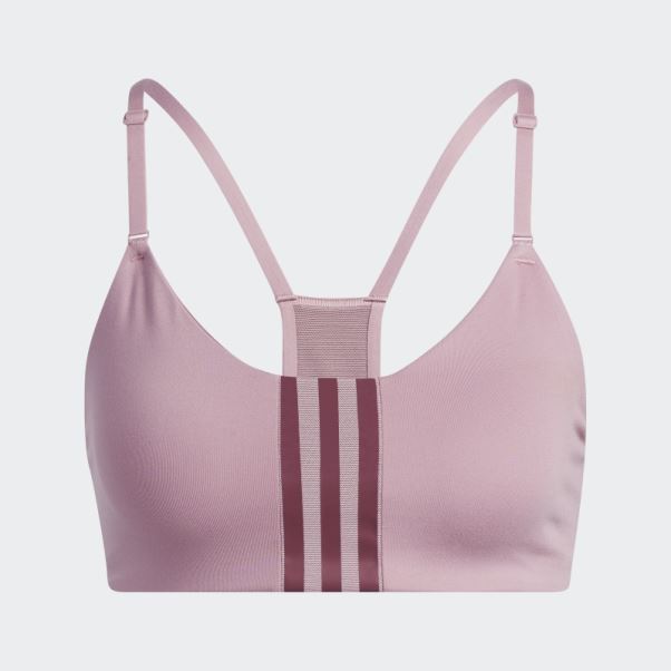 Soutien-gorge à Maintien Léger Adidas Aeroimpact Training Mauve Mode
