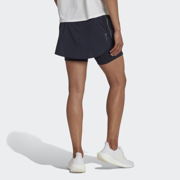 Adidas Run Icon 3-stripes Running Jupe-short Encre