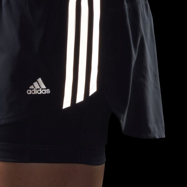 Adidas Run Icon 3-stripes Running Jupe-short Encre