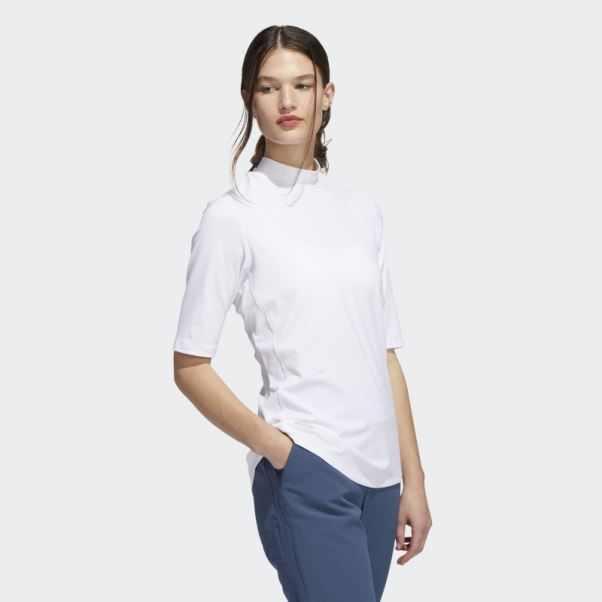 Polo Essentials Mock Adidas Blanc