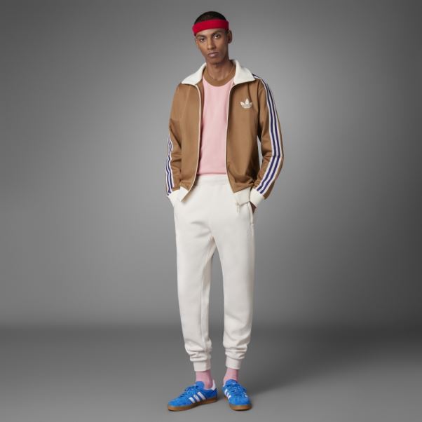 Adidas Desert Adicolor Heritage Now Haut De Survetement Rayé Marron