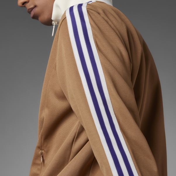 Adidas Desert Adicolor Heritage Now Haut De Survetement Rayé Marron